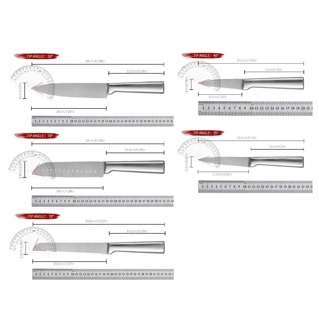 Stainless Steel Knife Set