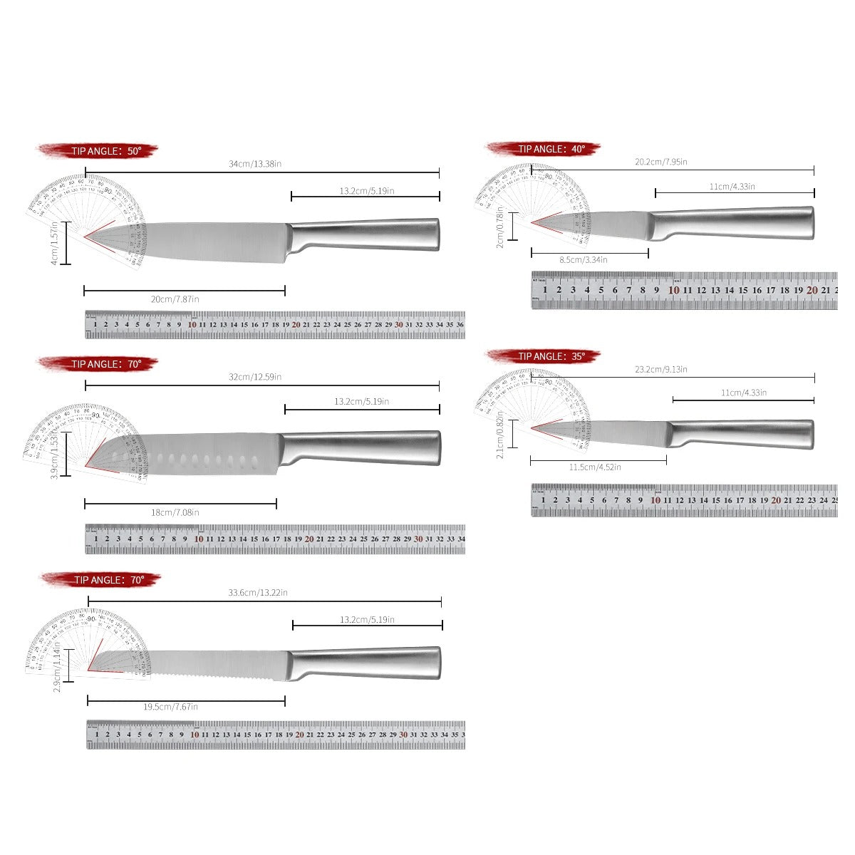Stainless Steel Knife Set